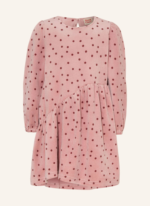 HUST and CLAIRE Samtkleid HCDONNA ROSÉ / DUNKELROT