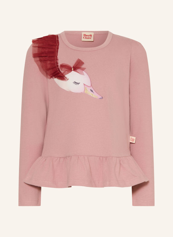HUST and CLAIRE Longsleeve HCALMA ROSA / ROT / WEISS