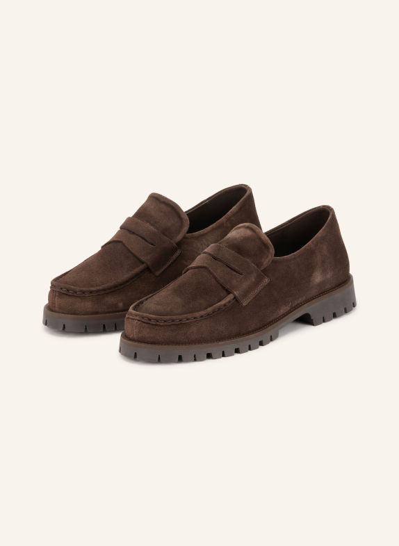 COPENHAGEN STUDIOS Loafers à barrette CPH848M MARRON FONCÉ