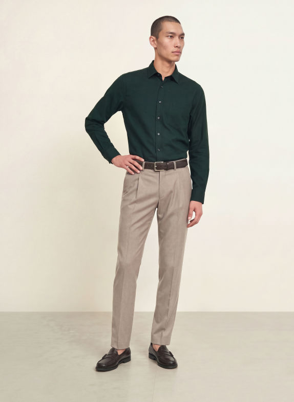 seidensticker Comfort Fit Shirt DARK GREEN