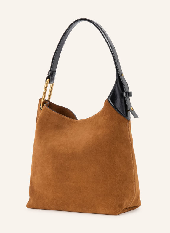 MARC JACOBS Kabelka přes rameno THE SCENE BUCKET BAG KOŇAKOVÁ / ZLATÁ / TMAVĚ HNĚDÁ