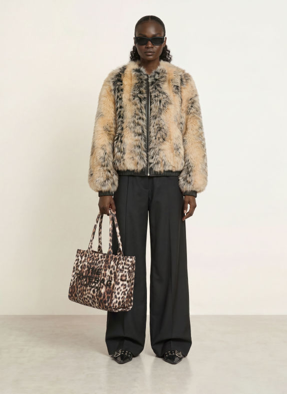 MARC JACOBS Kabelka THE MEDIUM TOTE BAG SVĚTLE HNĚDÁ / HNĚDÁ / ČERNÁ