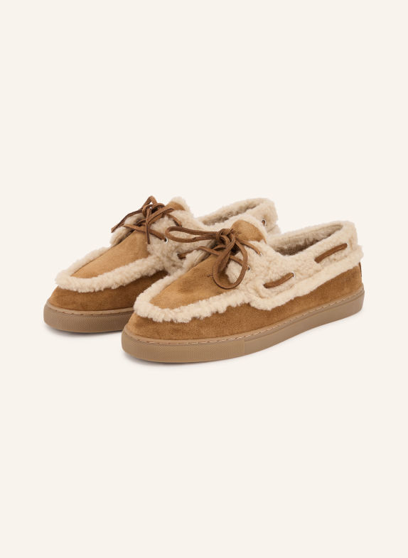 Marc O'Polo KARA 7 Boat Shoes CAMEL / BEIGE