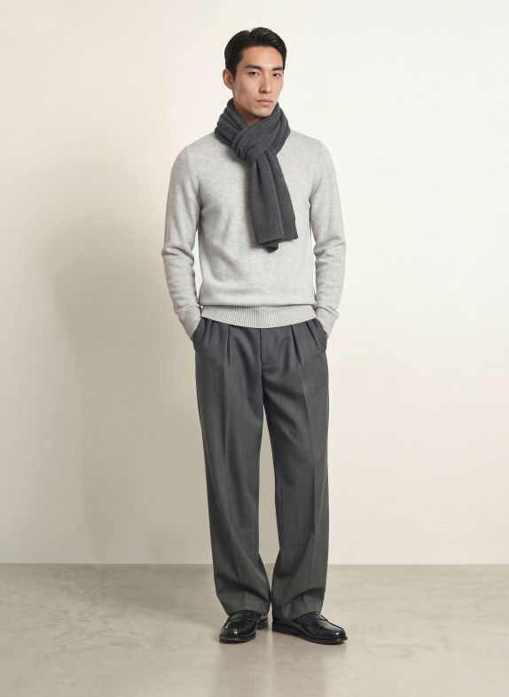PROFUOMO Sweter JASNOCZARY