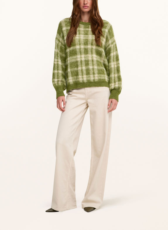 ONLY Sweater GREEN / CREAM