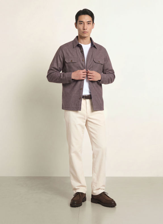 DESOTO Jersey-Overjacket BRAUN