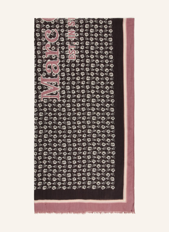 Marc O'Polo Sjaal ROSÉ / CRÈME / ZWART