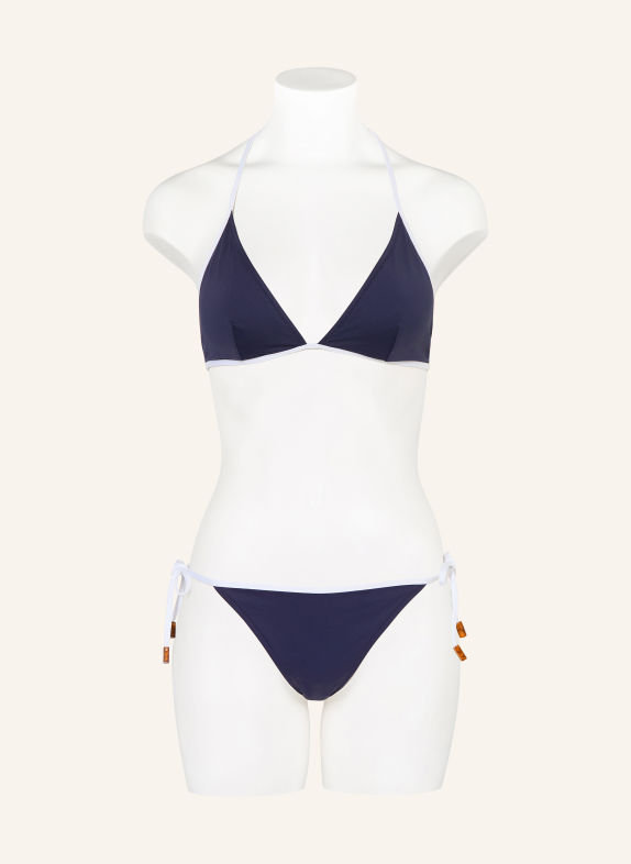 VILEBREQUIN FLORE Triangle bikini bottoms DARK BLUE / WHITE