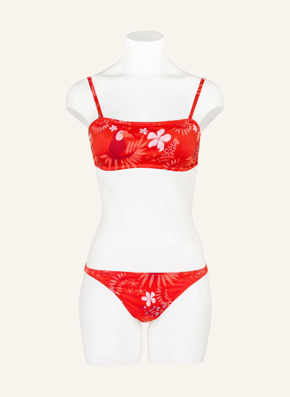 VILEBREQUIN Basic bikini bottoms RED / PINK / DARK RED