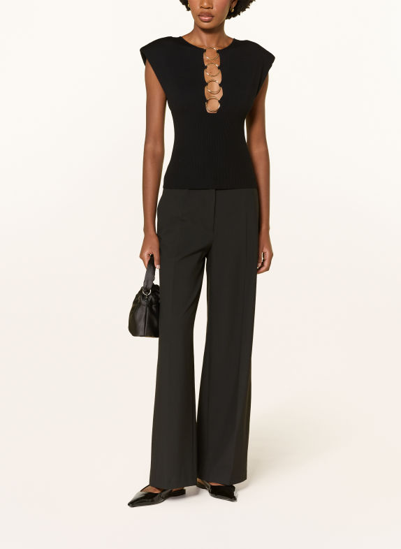 LIVY CYCLONE Knit Top BLACK