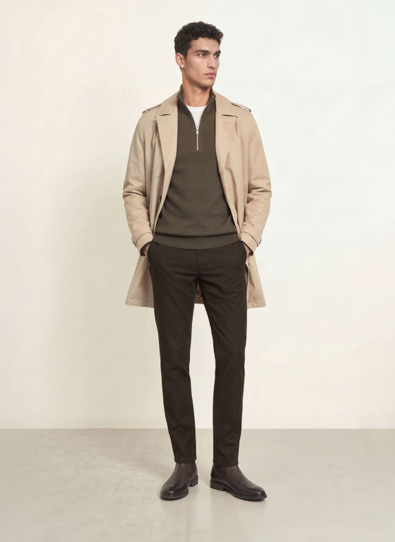 ALBERTO Chino LOU coupe classique MARRON FONCÉ