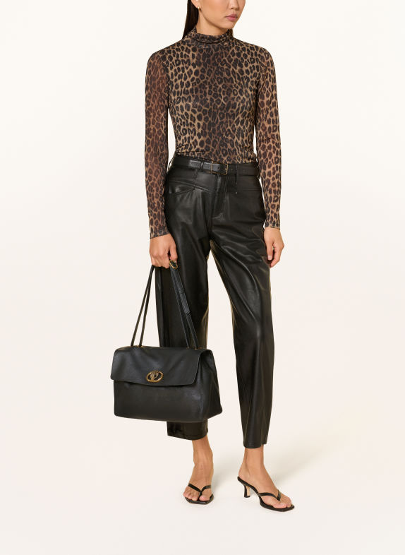 KURT GEIGER Umhängetasche mit Schmucksteinen SCHWARZ / GOLD