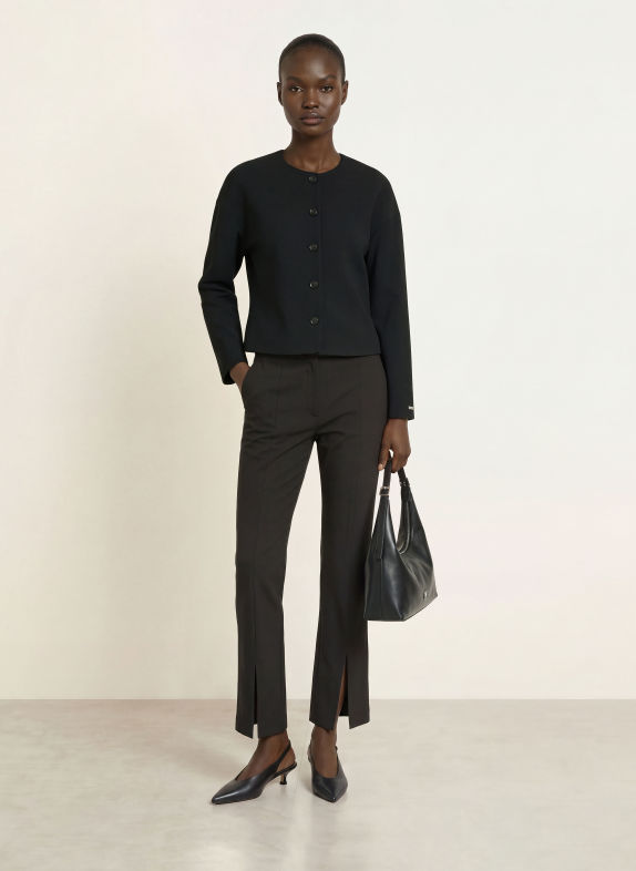Calvin Klein PONTE Jersey Trousers BLACK