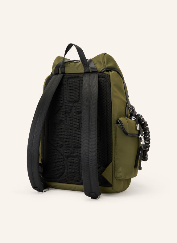 DSQUARED2 Ryggsäck OLIVGRÖN / SILVER / SVART