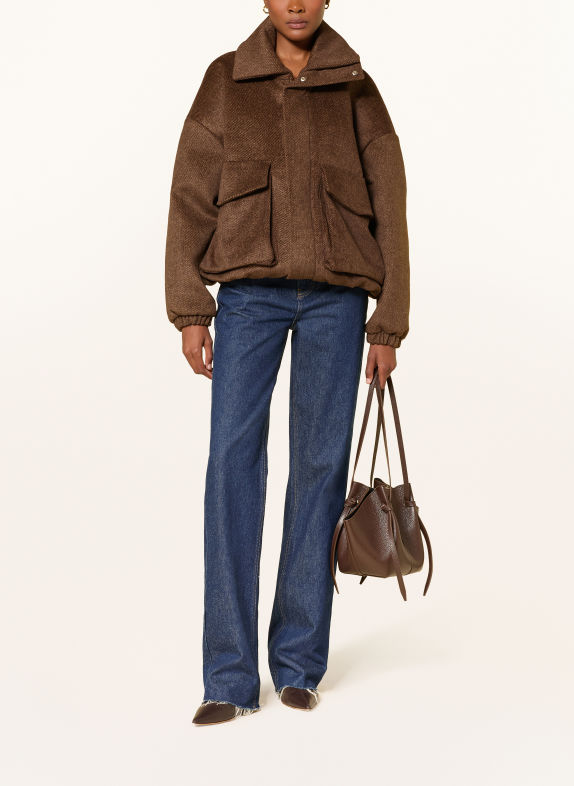 The Frankie Shop ELLE Oversized Jacket BROWN