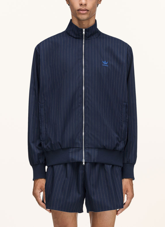 adidas Originals PINSTRIPE Bomber jacket DARK BLUE / DARK ORANGE