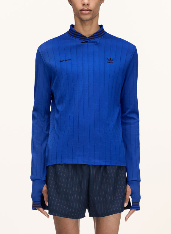 adidas Originals Long-sleeve shirt KNIT FOOTBALL BLUE / BLACK