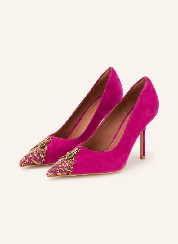KURT GEIGER Pumps mit Schmucksteinen FUCHSIA / GOLD
