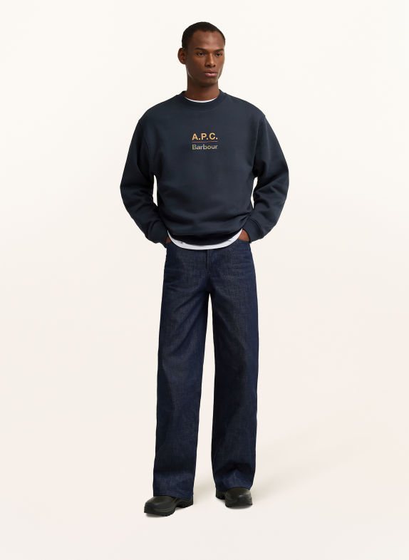 Barbour Sweatshirt SCHWARZ / CAMEL / KHAKI