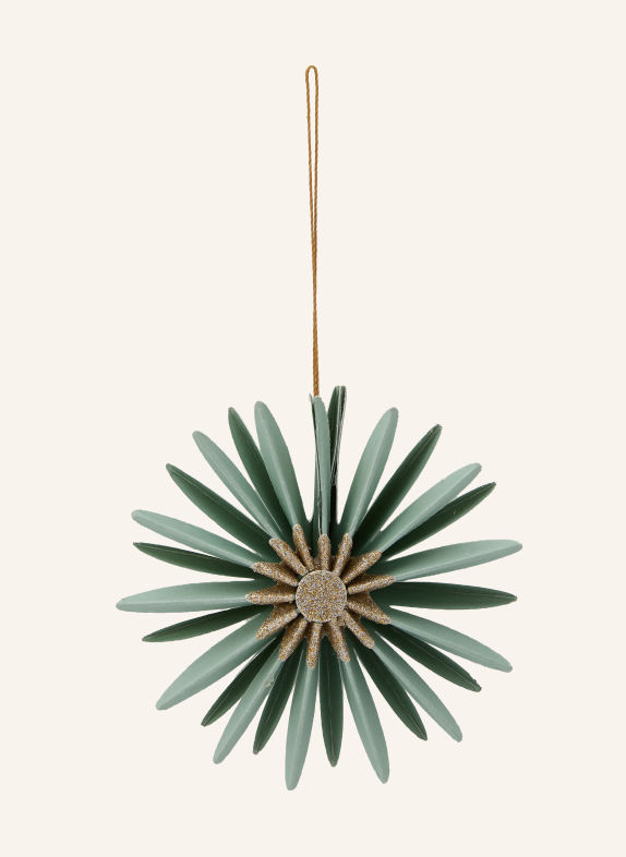 house doctor Set van 6 decoratieve hangers HDSTARI LICHTGROEN / GOUD