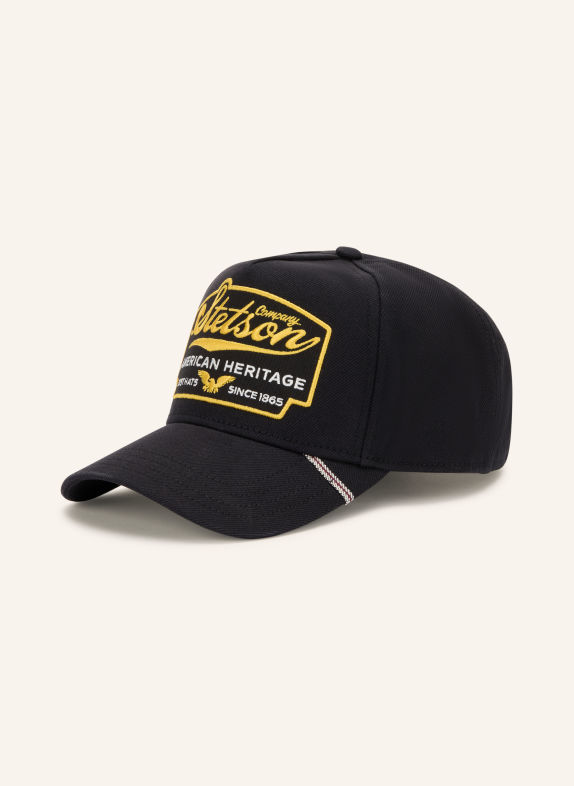 STETSON Cap BLACK / YELLOW / WHITE