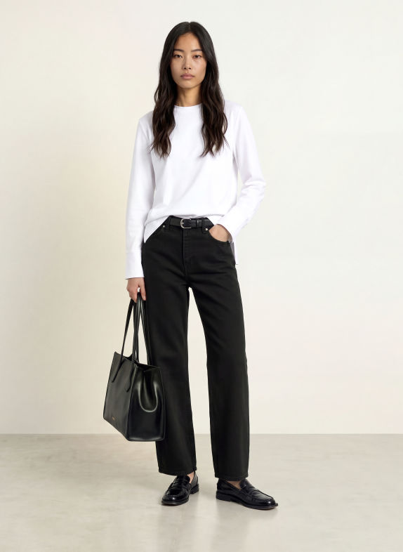 ICHI Wide Leg Jeans IHJULIA 200341 Washed black