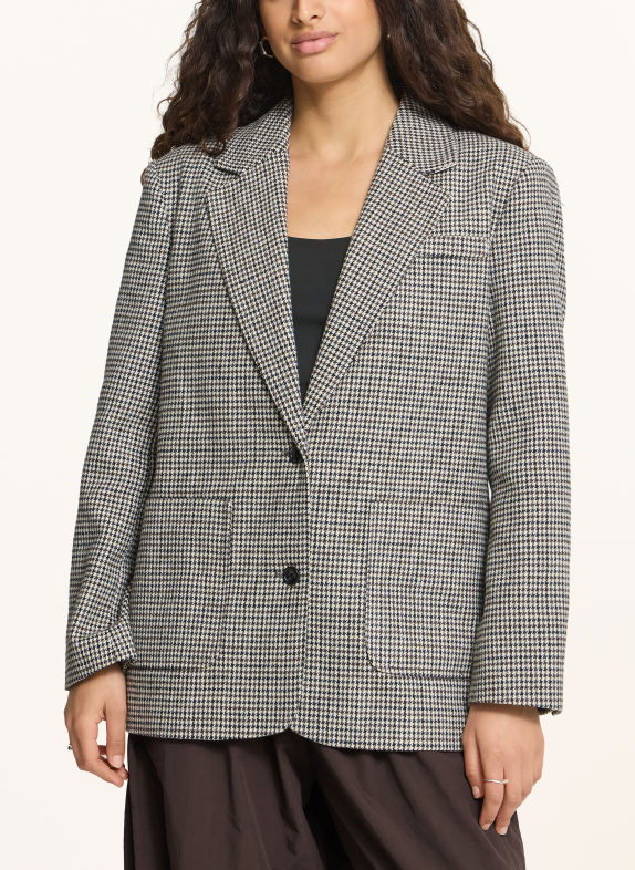 ICHI IHLUBANA Blazer CREAM / BROWN / BLACK