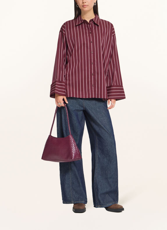 ICHI IHLULAO Shirt blouse DARK RED / PINK / WHITE