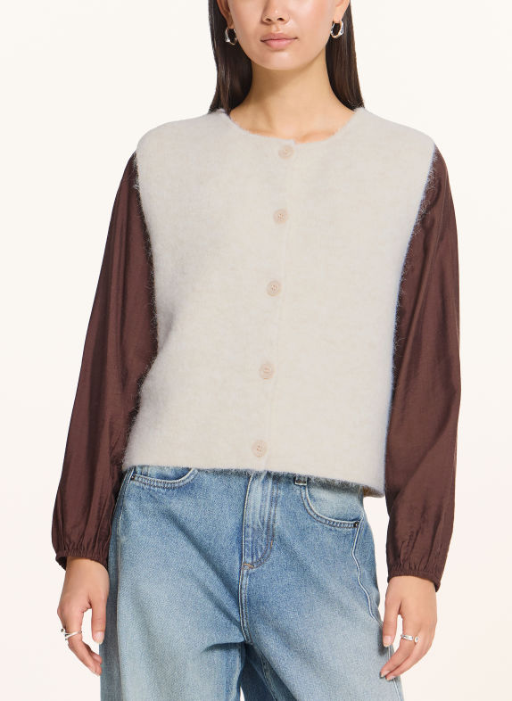ICHI Strickweste IHPANORA CREME