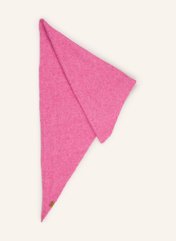 CAPO Foulard triangulaire ROSE FUCHSIA
