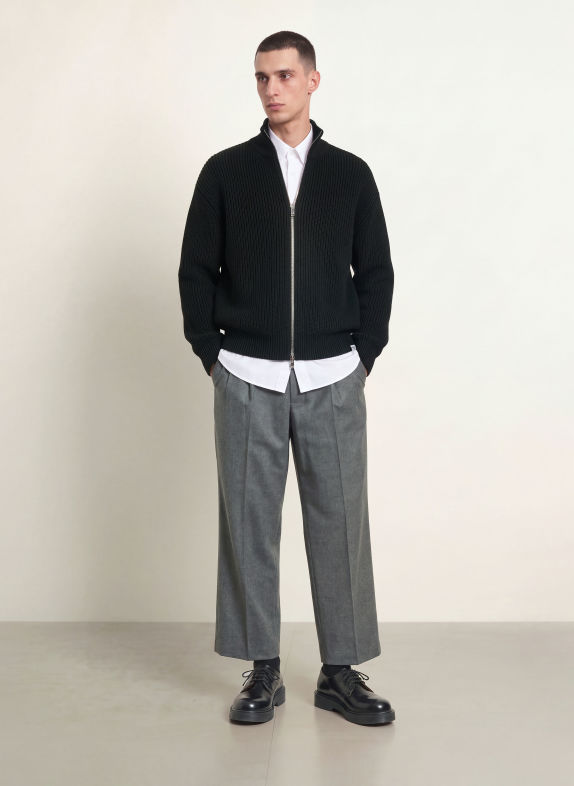 studio seidensticker Pantalon STUDIO coupe décontractée GRIS FONCÉ