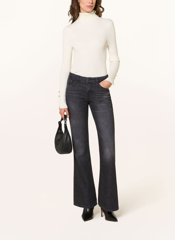 GUESS Jeansy flared BEVERLY RLFK RE-LIFE BLACK
