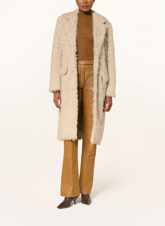 DOROTHEE SCHUMACHER Faux Fur Coat FLUFFY MOMENT BEIGE