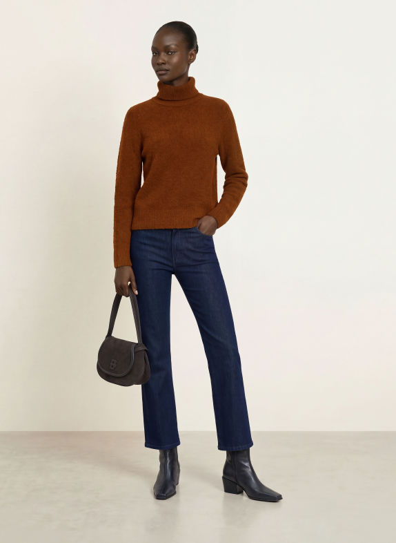 BOSS FUBRINI Turtleneck sweater BROWN