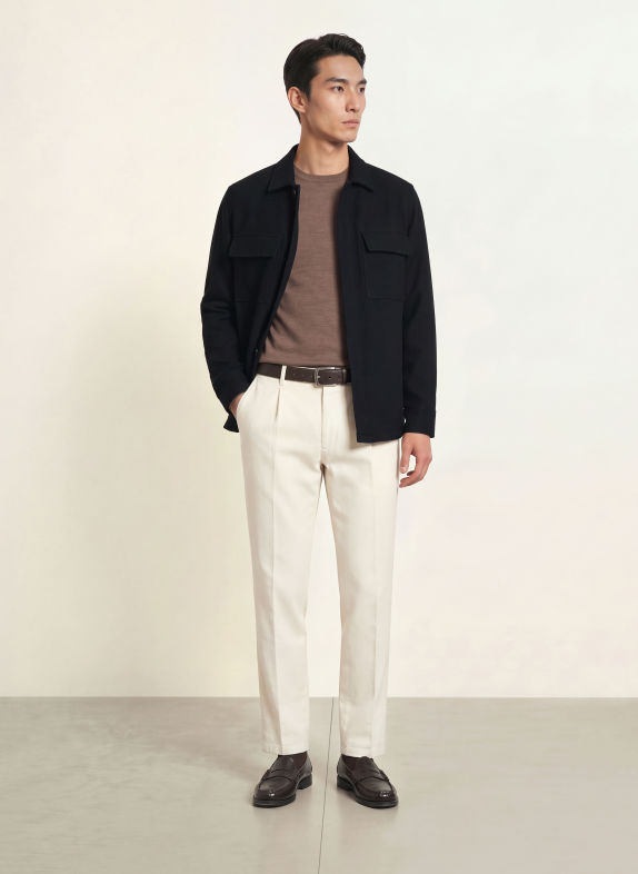 Stefan Brandt ENNO Sweater Made of Merino Wool BROWN