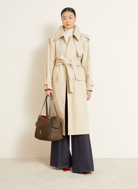 Christian Louboutin Sac cabas BETTINA LARGE avec pochette KAKI
