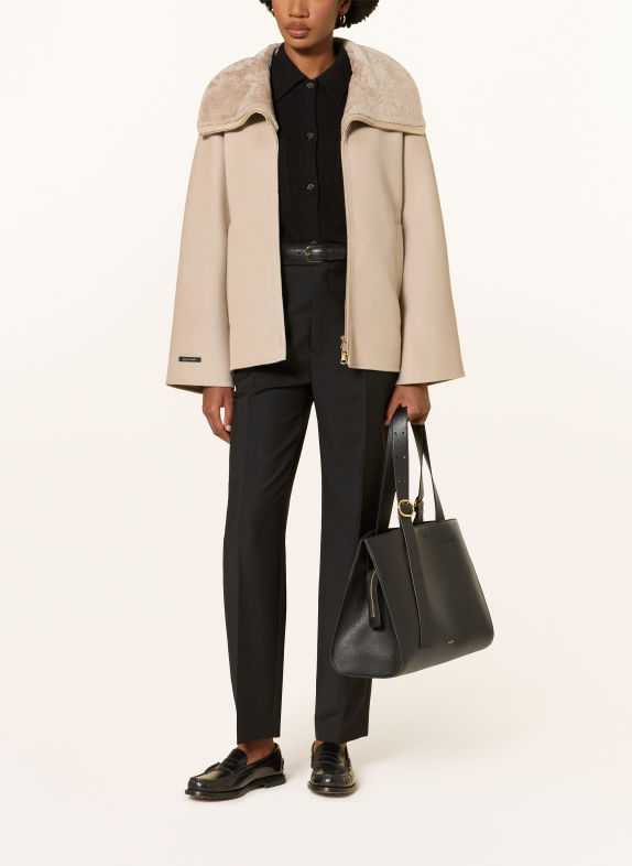 manzoni 24 Jacka med kashmir BEIGE