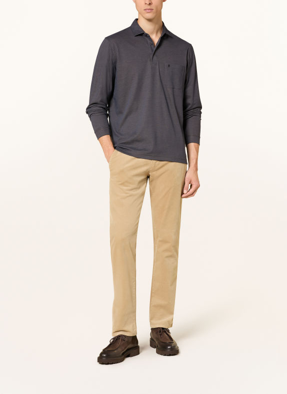 RAGMAN Piqué polo shirt DARK GRAY