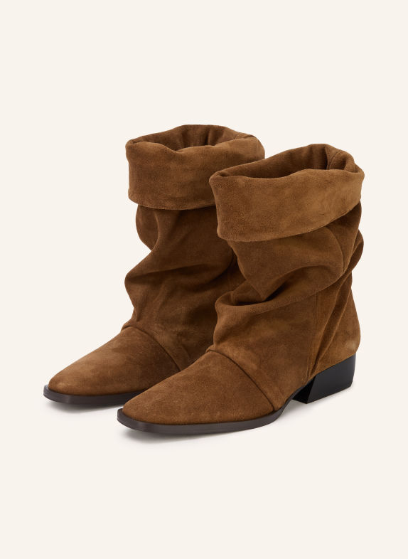 THEA MIKA Cowboy Boots ENYA CAMEL