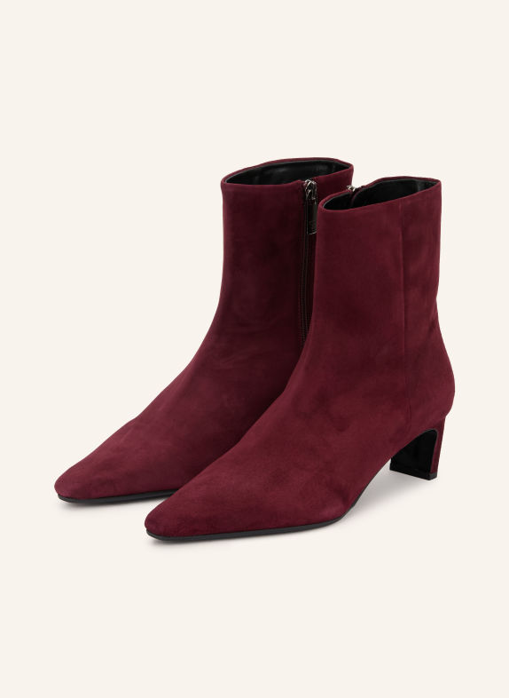 THEA MIKA VESNA Ankle boots DARK RED / PLATINUM