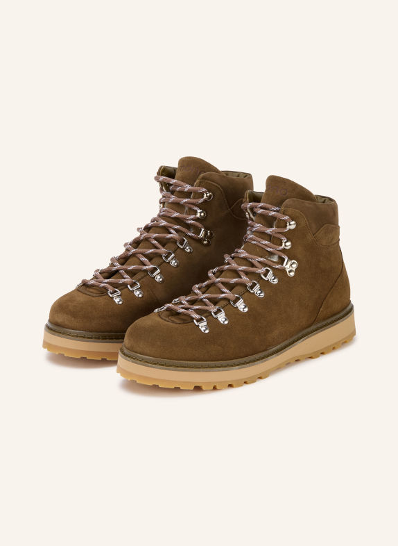 mono Boots à lacets TAG OLIVE / ARGENT