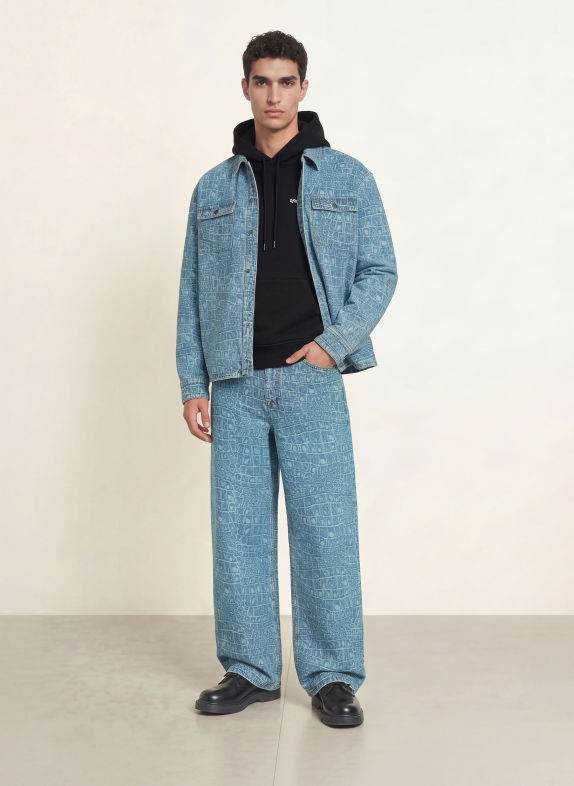 DAILY PAPER Jeansy CROC o luźnym kroju BLUE