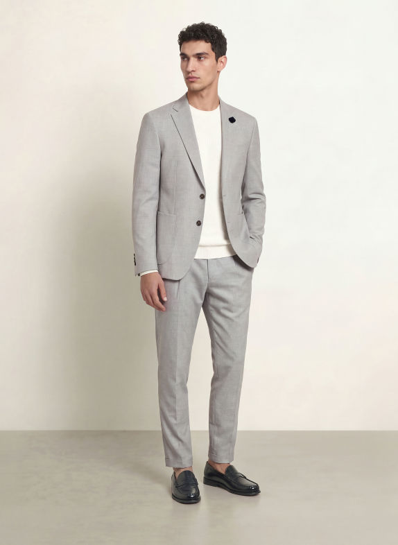 JOOP! HOVEREST Slim Fit Suit Jacket 060 Open Grey 060