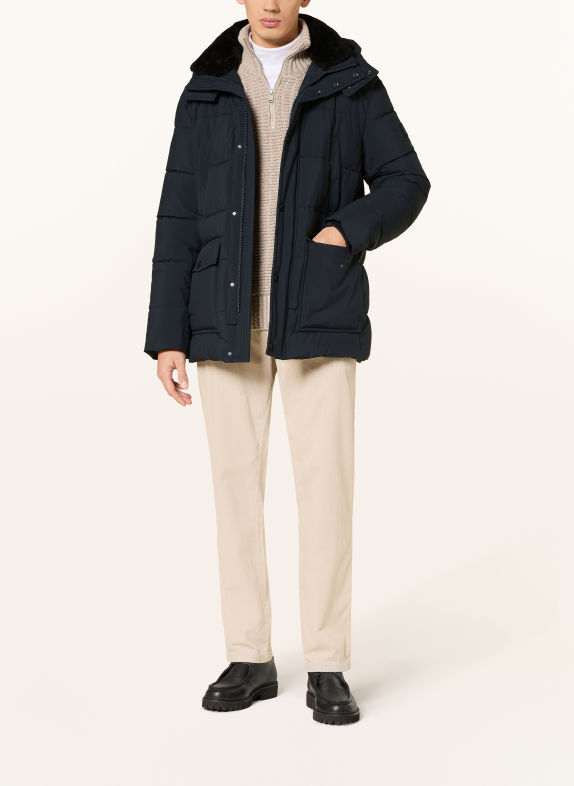 JOOP! JEANS Veste matelassée HARLOW avec capuche amovible BLEU FONCÉ