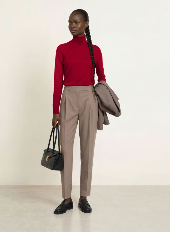 HUGO Rollkragenpullover SEDENNINA ROT