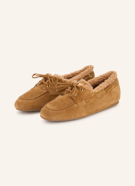 Högl Boat shoes CAMEL / GOLD