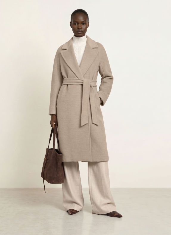 Max Mara STUDIO Kappa GIORNO i alpacka BEIGE