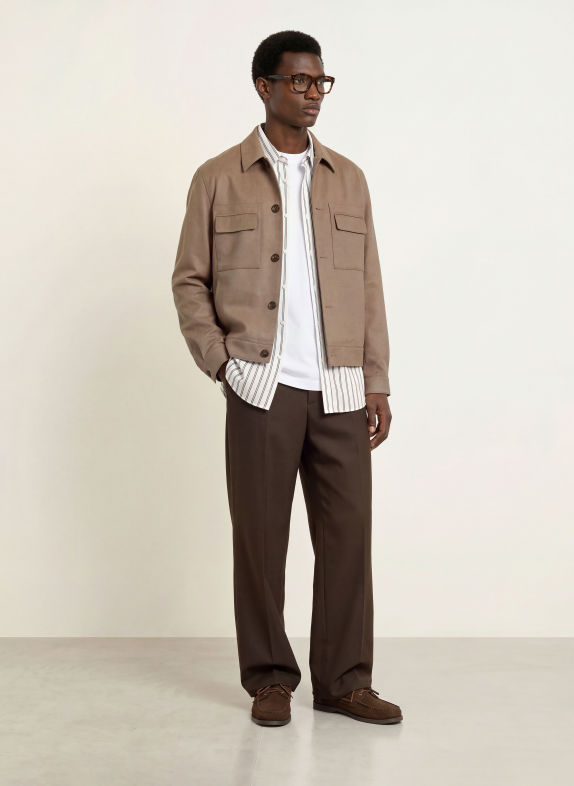 HUGO Chinos TARI Regular Fit MÖRKBRUN