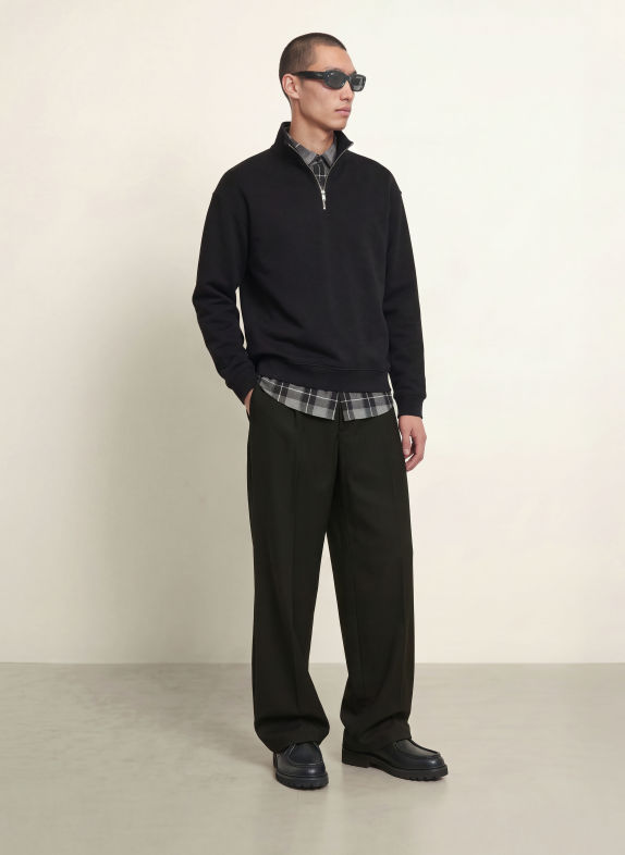 HUGO Sweatshirt DALIZIP SVART