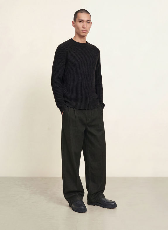 HUGO Pullover SAN CALEB SCHWARZ